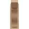 Ekena Millwork 5 1/2-in W x 12-in D x 16-in H Funston Slat Rough Cedar Woodgrain TimberThane Outlooker, Primed Tan OUTUR055X12X16FST24RCPR - alternate 4